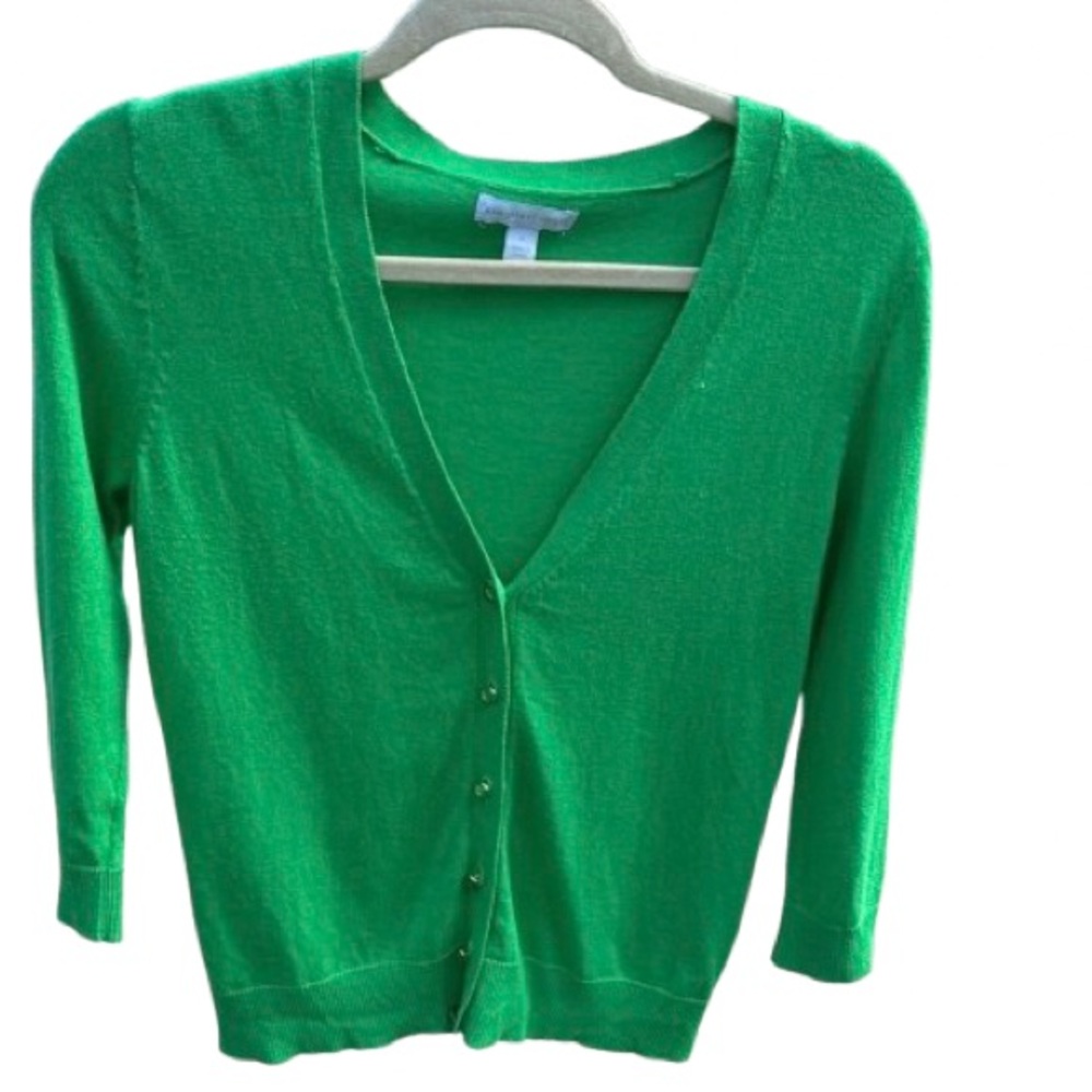 New York & Company Vibrant Green Cardigan